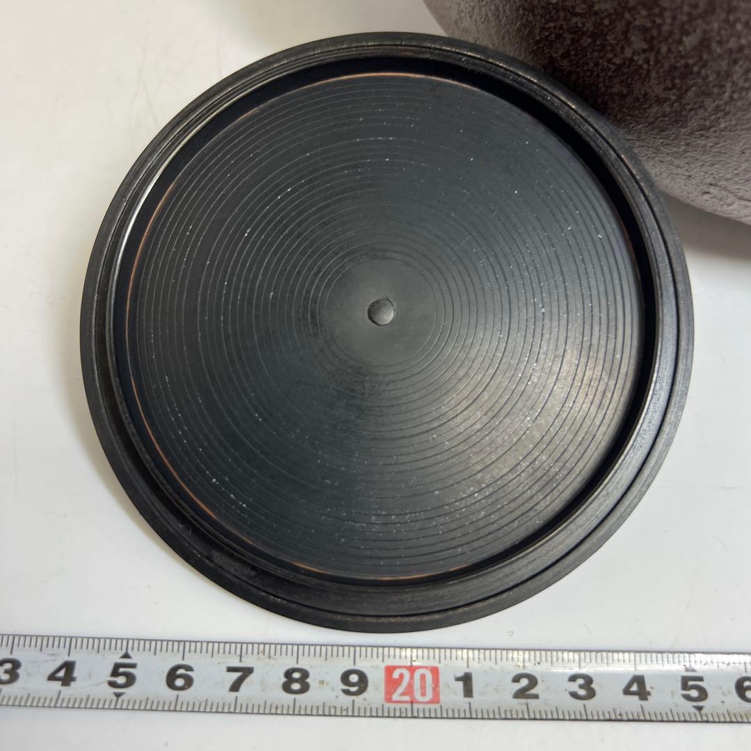 高橋敬典 菊桐地紋 政所釜 共箱 幅約26.5㎝ 東さ8-0212② - メルカリ