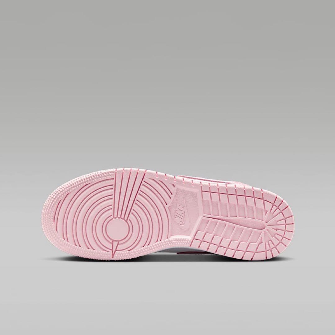 新品23.5cm】NIKE エアジョーダン1MID GS ピンク/レッド - メルカリ