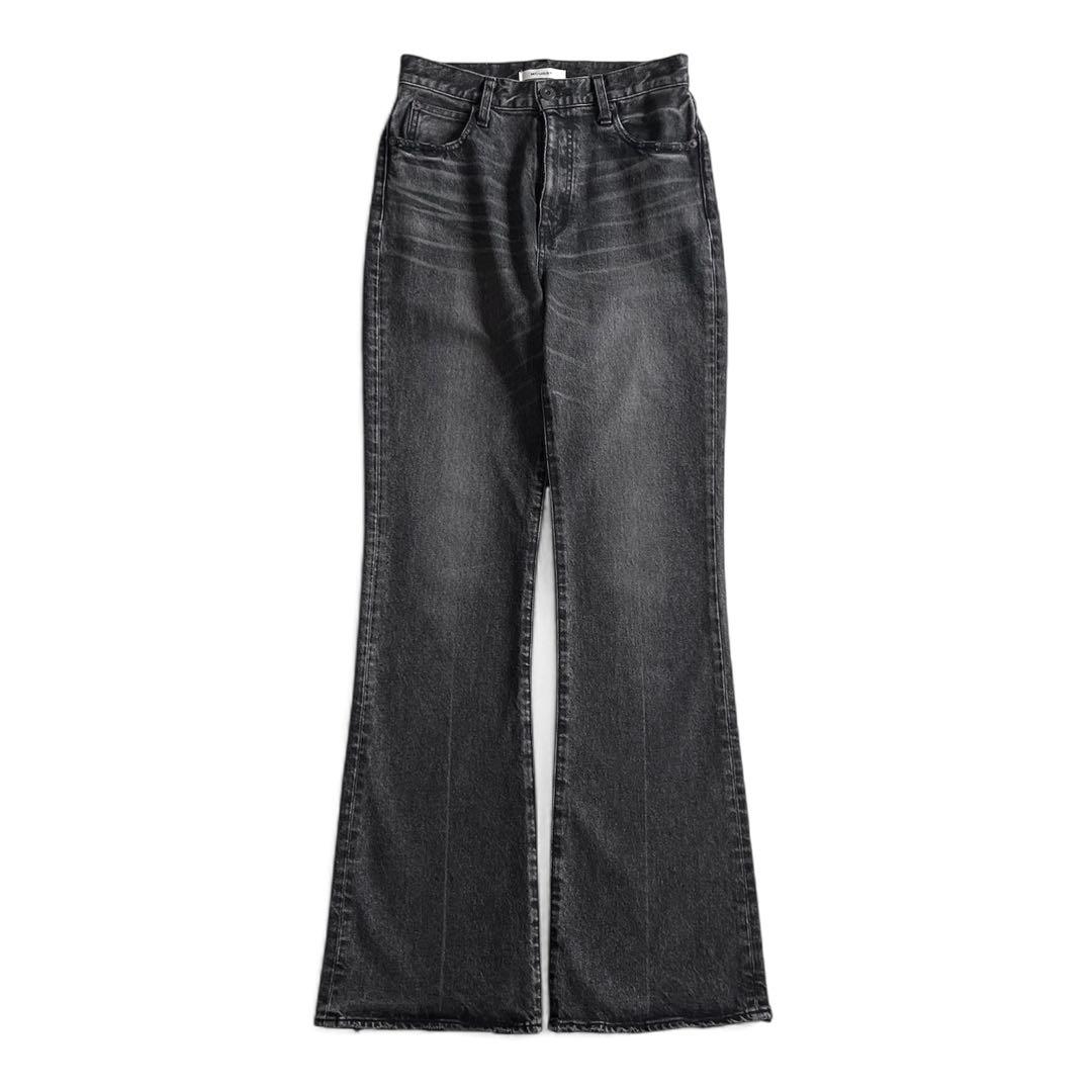 MOUSSY MVS BLACK FLARE(L) 27ロング フレアデニム - メルカリ
