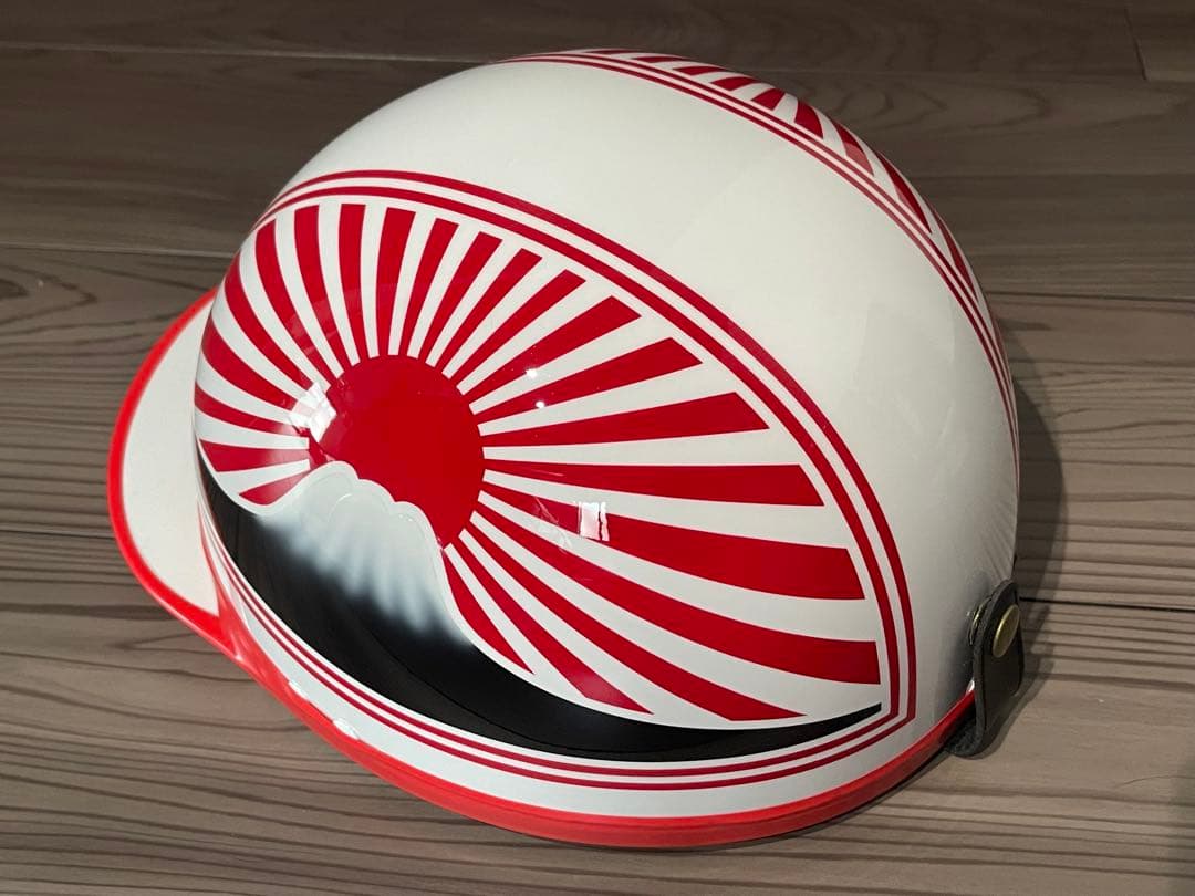 富士日章 コルク半 ヘルメット 旧車會 暴走族 アルフィン 軽スロ