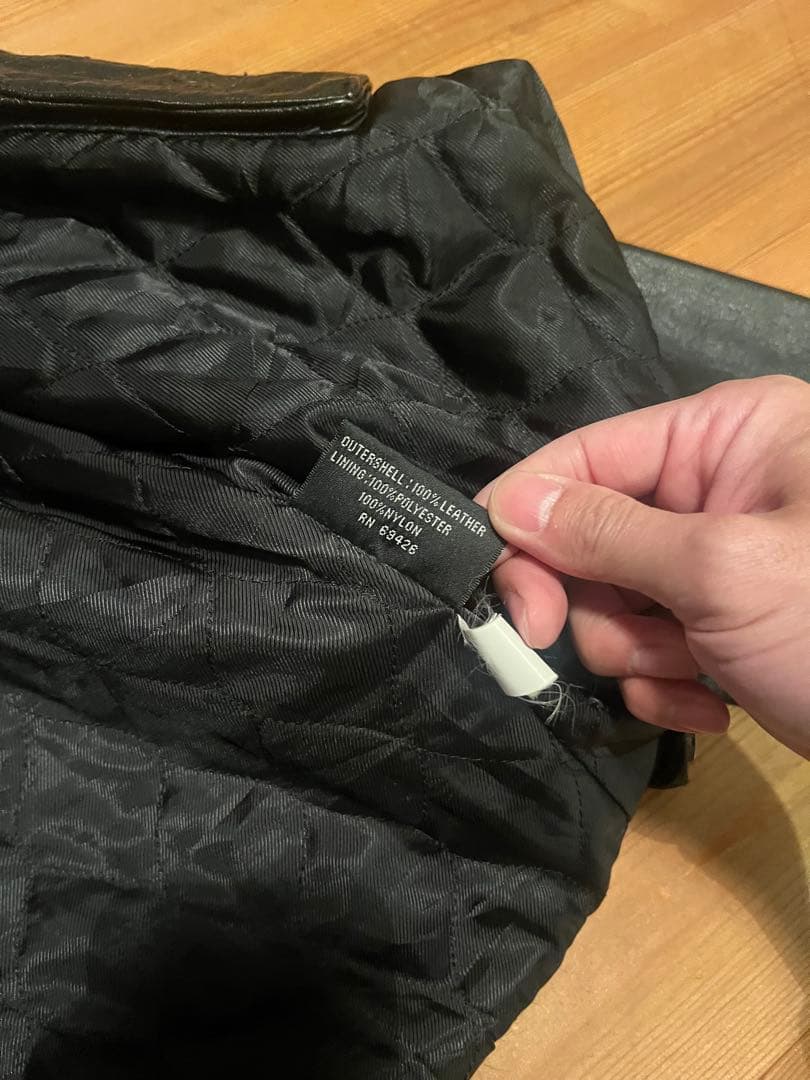 90s Wilson leather レザージャケット シングル ブラック 本革