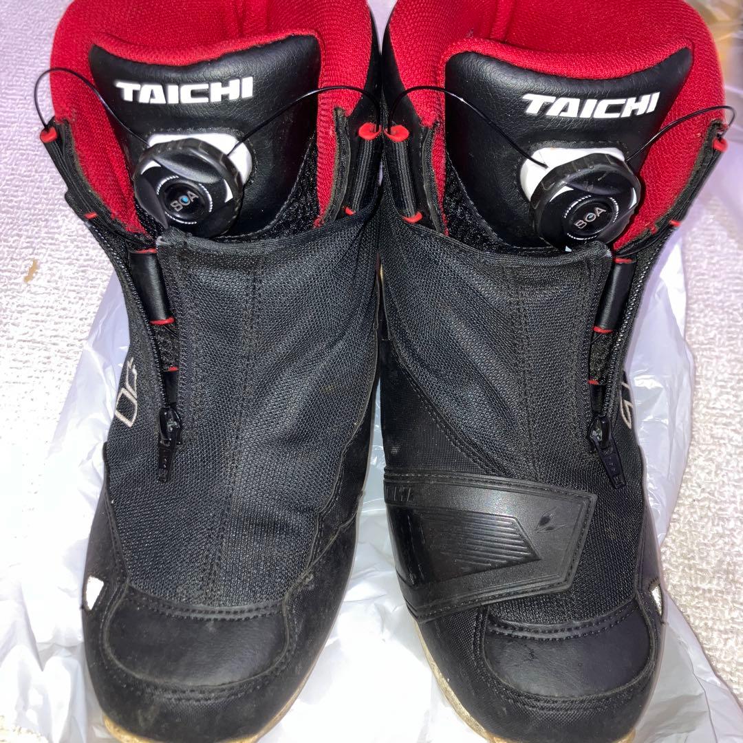 TAICHI バイク用靴 BOAシステム 黒/赤26.5cm - メルカリ