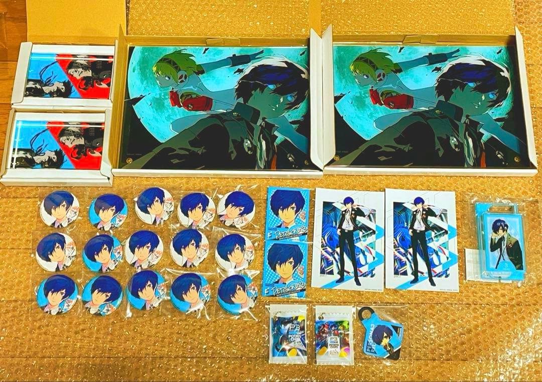 新品 ペルソナ3 主人公 結城理 アイギス FIFS 缶バッジ アクリル