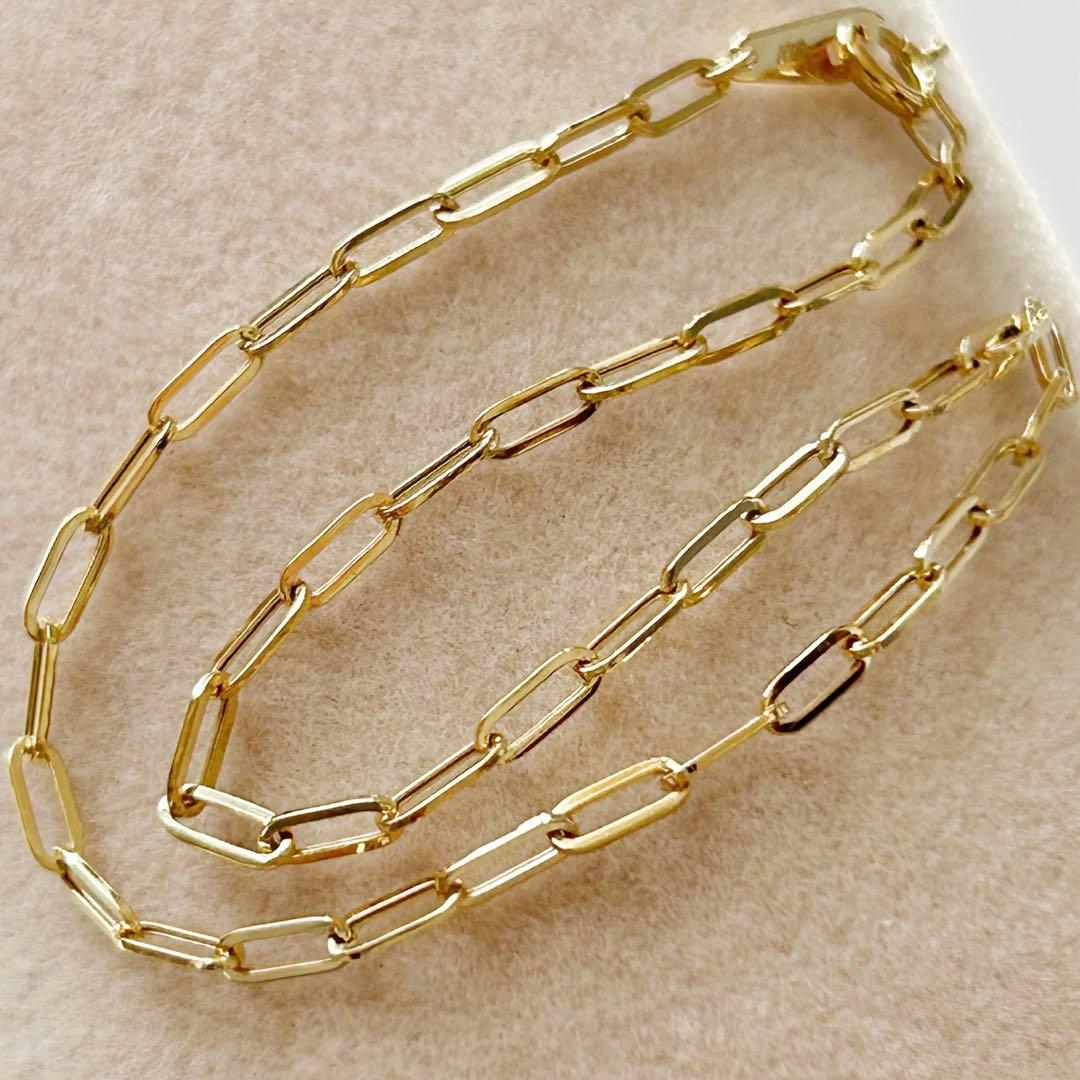 早いもの勝ち✨新品 イタリア製 高品質18金 K18 ブレスレット 18cm