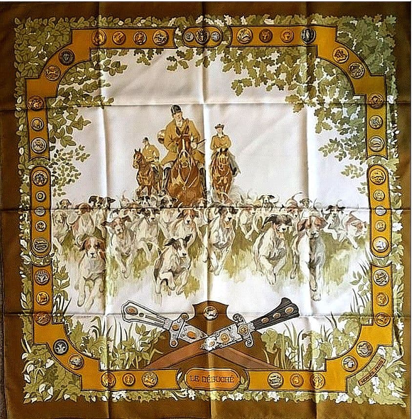 エルメス HERMES スカーフ カレ90 狩猟 - メルカリ