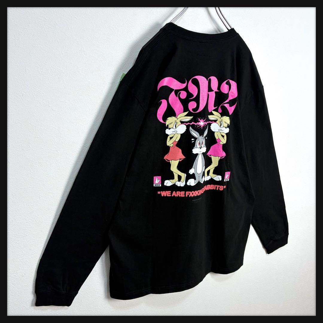【新品】FR2 梅限定 2025 刺繍ロゴ ビッグロゴ ラビット 長袖Tシャツ