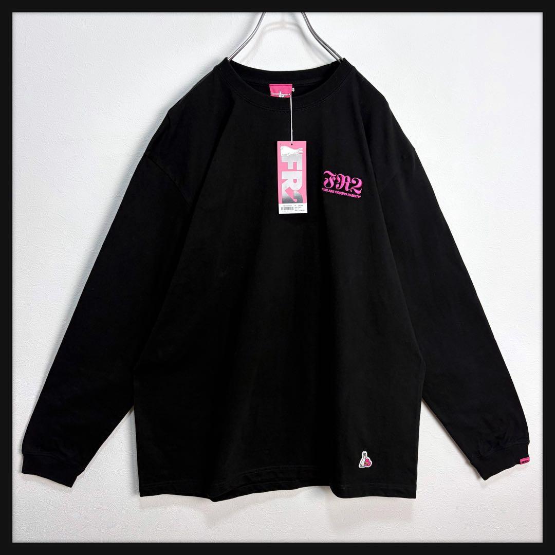 【新品】FR2 梅限定 2025 刺繍ロゴ ビッグロゴ ラビット 長袖Tシャツ