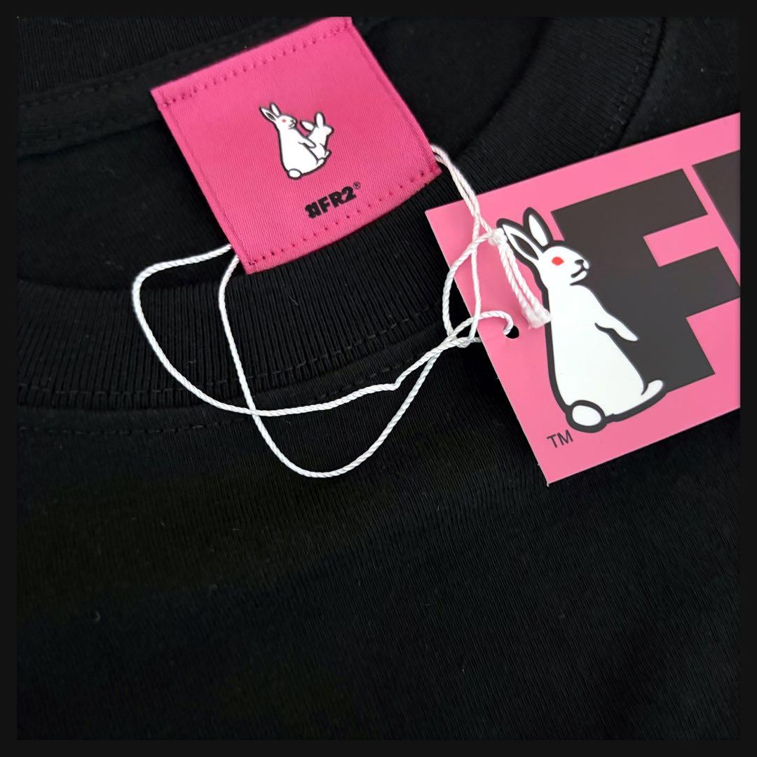 【新品】FR2 梅限定 2025 刺繍ロゴ ビッグロゴ ラビット 長袖Tシャツ