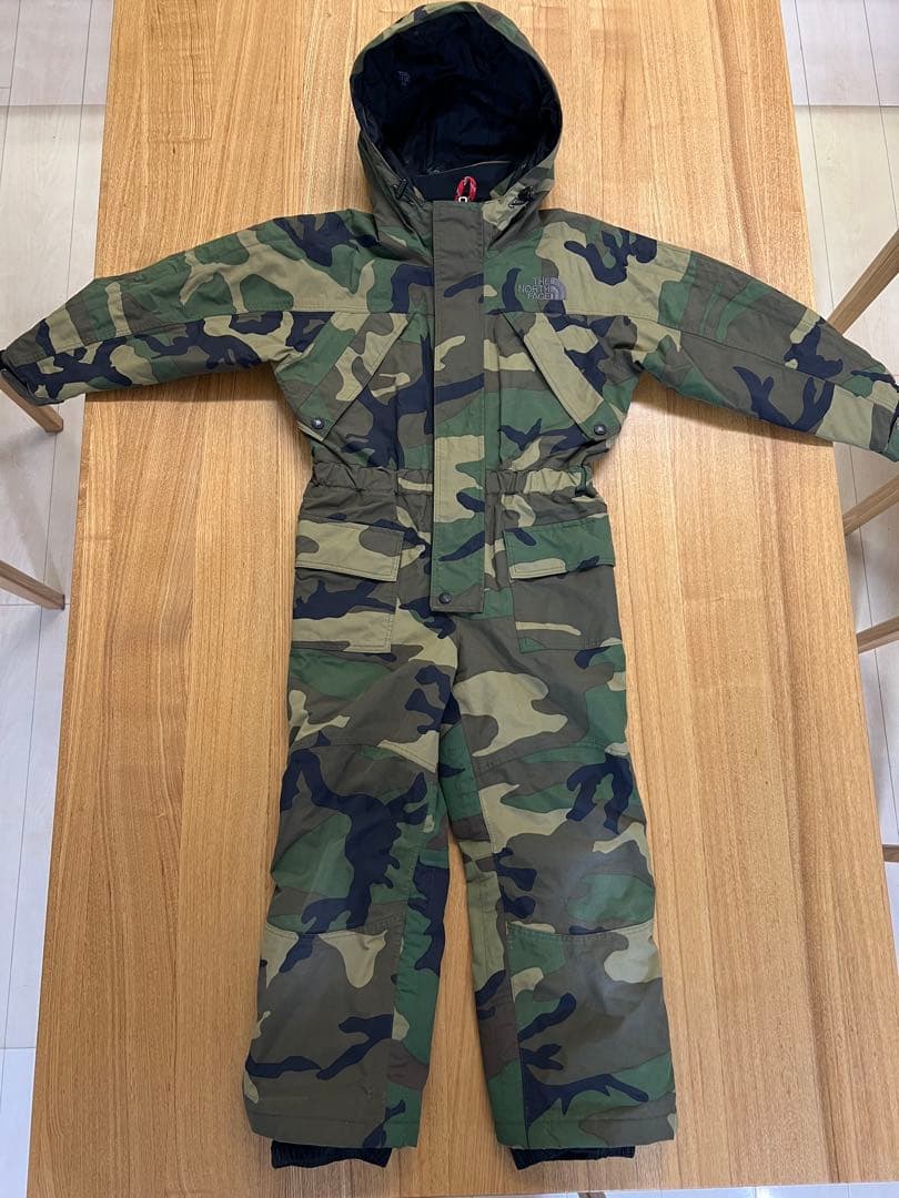 ノースフェイス 子ども用 迷彩 スキーウェア - メルカリ