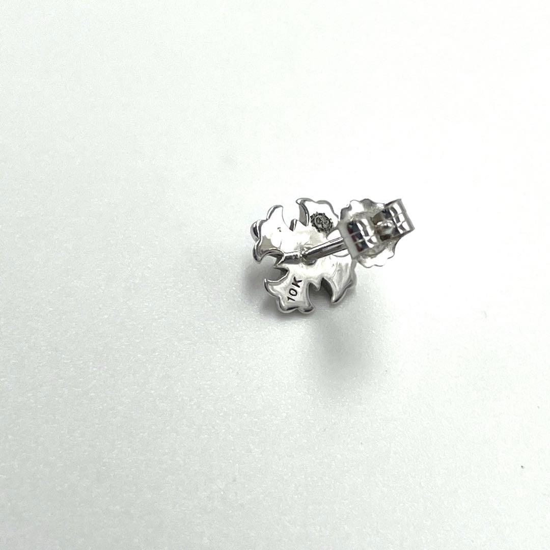 【新品同様】アバランチ ピアス ダイヤモンド 10K ホワイトゴールド 0.7g