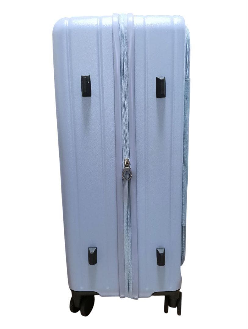 新品未使用品✨dスーツケース カップホルダー付き TSAロック ブルー L