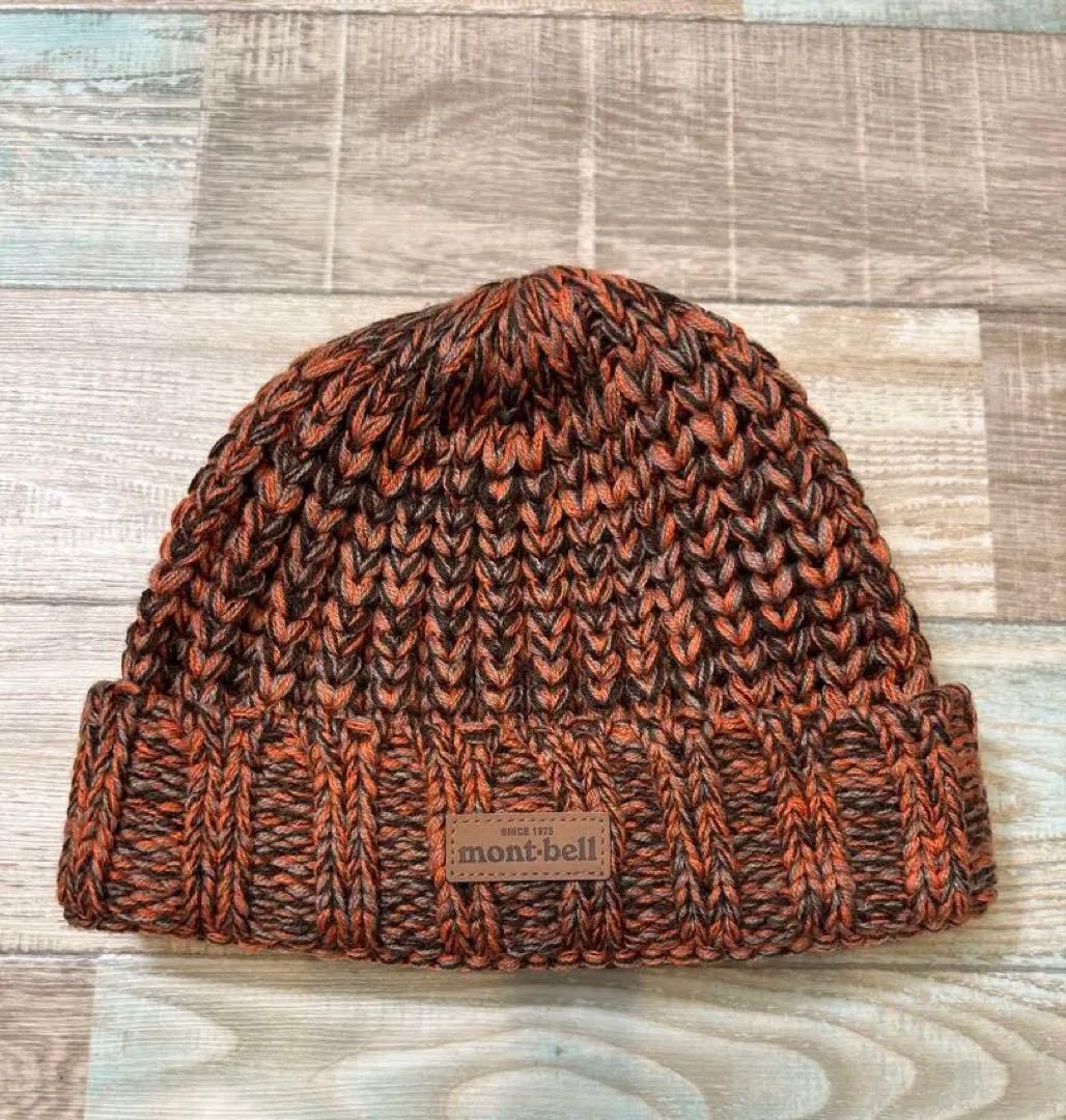 mont-bell モンベル ニット帽 オレンジブラウン - メルカリ