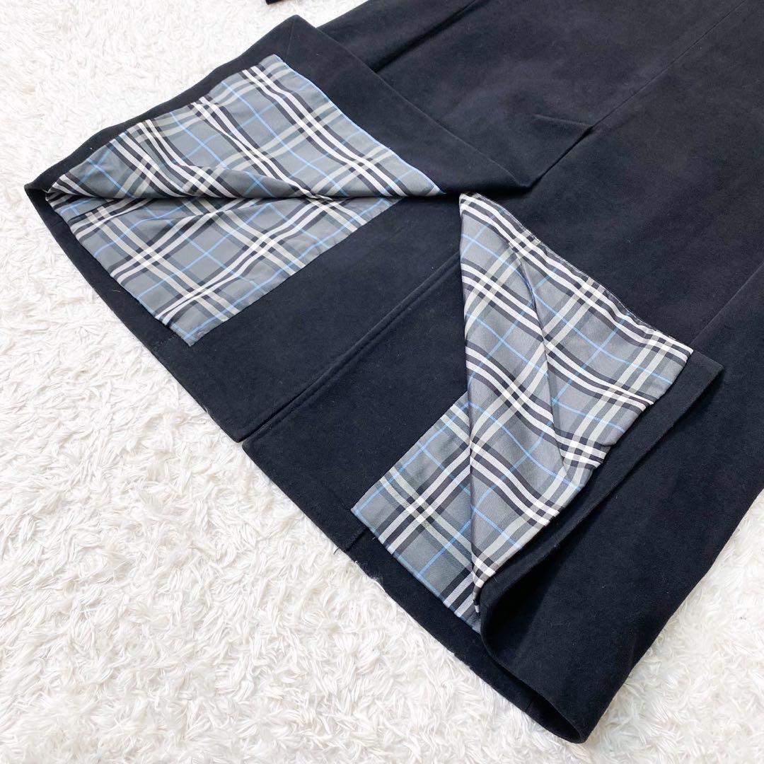 美品】バーバリーブラックレーベル チェスターコート ノバチェック L