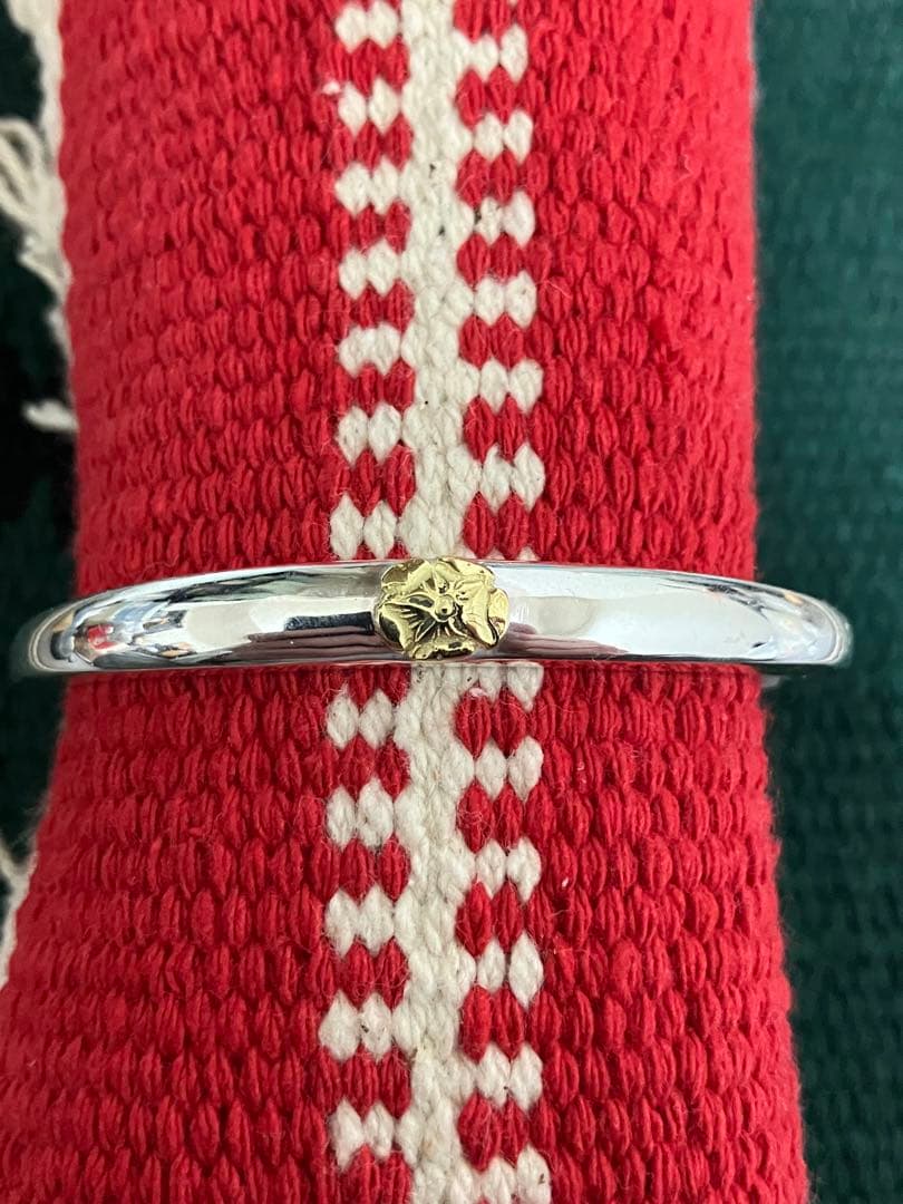 goro's ゴローズ k18ローズ付き顔バングル 顔ブレス オールド - メルカリ