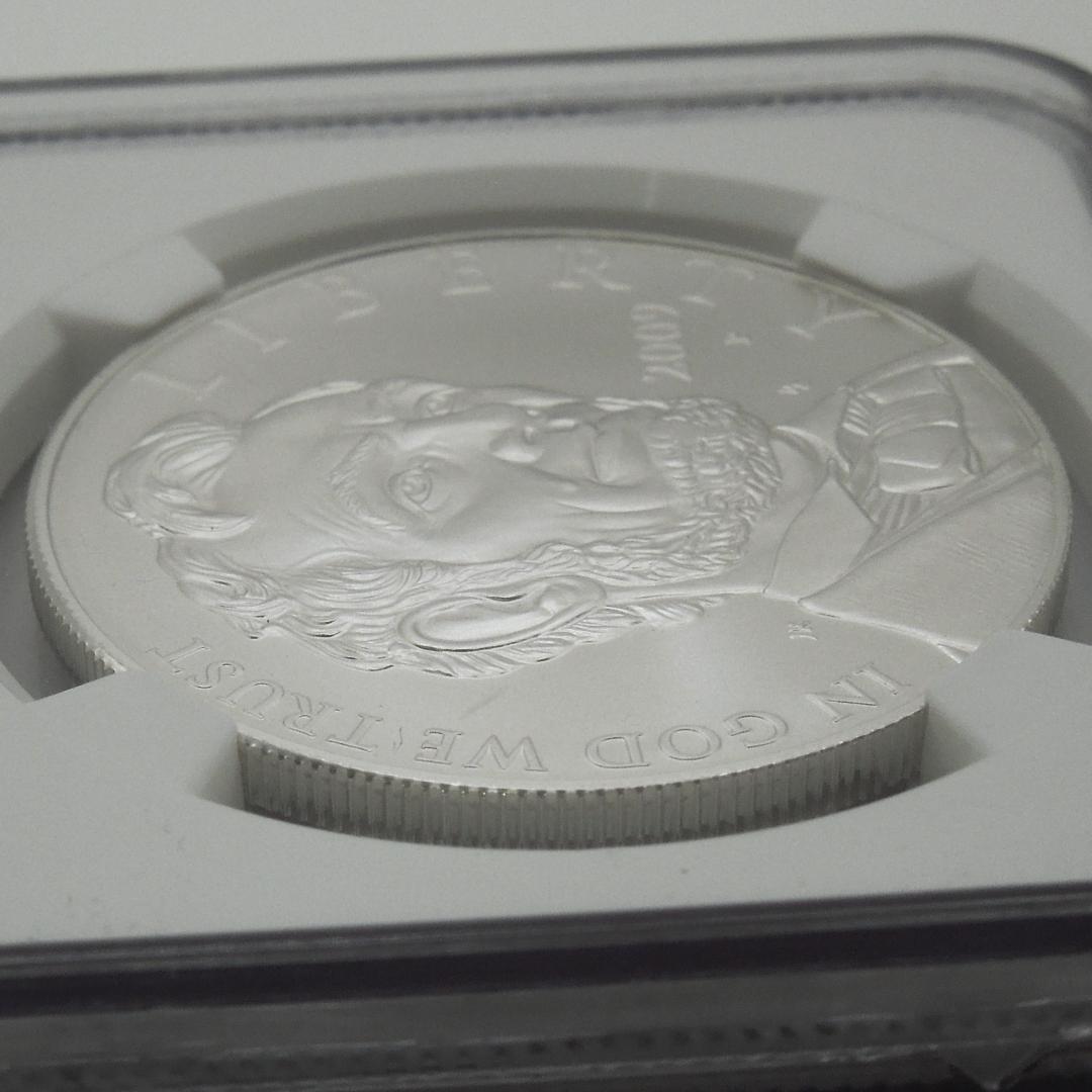 ☆解説カード付 NGC MS70 リンカーン 銀貨 2009 アメリカ - メルカリ