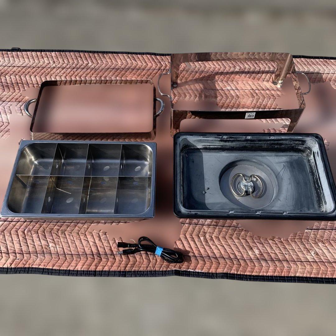 SUNNEX 保温器　おでん　料理　電気式チェ―ファー　角型 ウォーマー