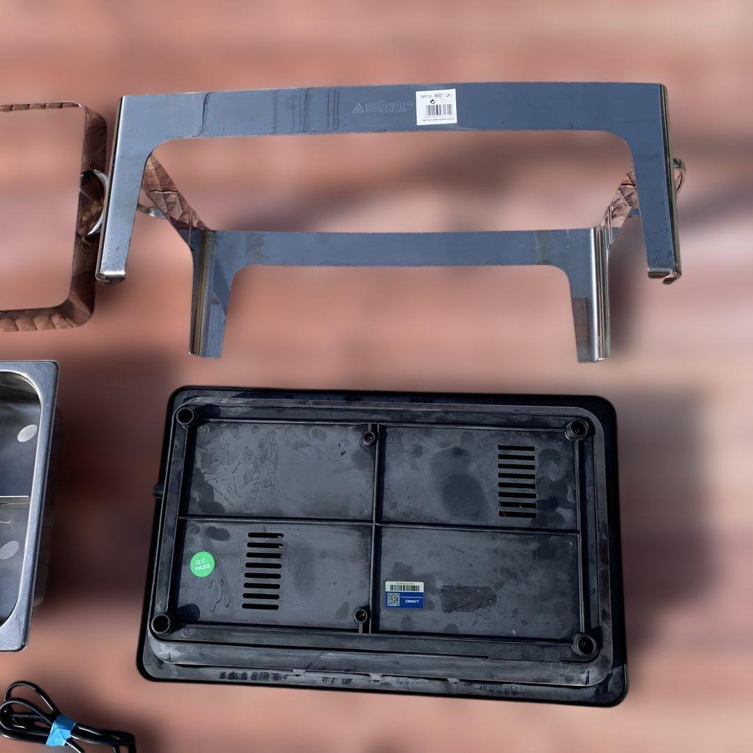 SUNNEX 保温器　おでん　料理　電気式チェ―ファー　角型 ウォーマー