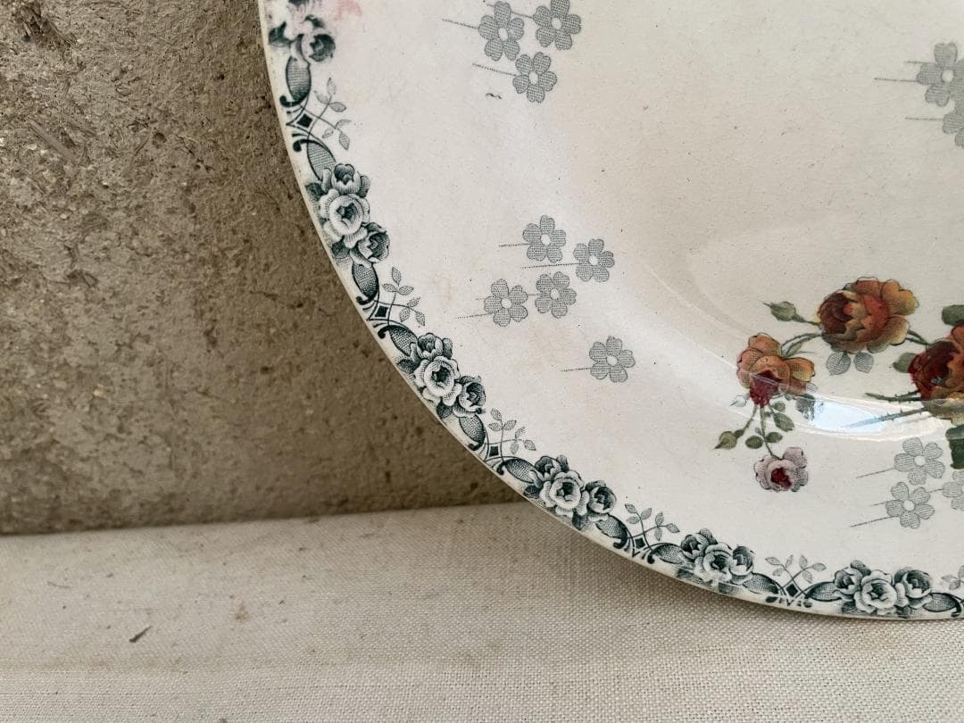 レア◯H.B &CIE 平皿　N864/ショワジールロワ/フランスアンティーク