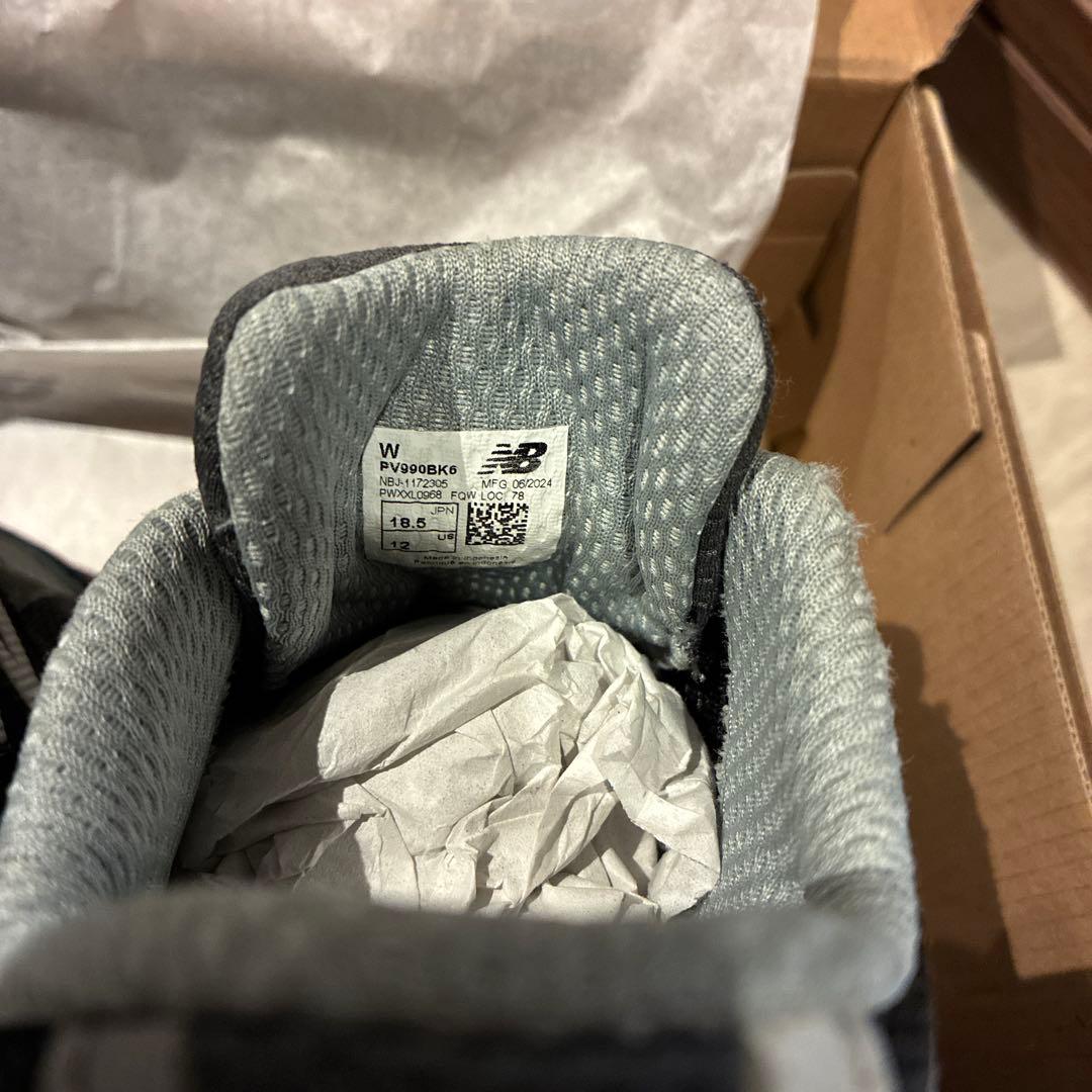 Newbalance ニューバランス　990v6 kids キッズ　18.5cm