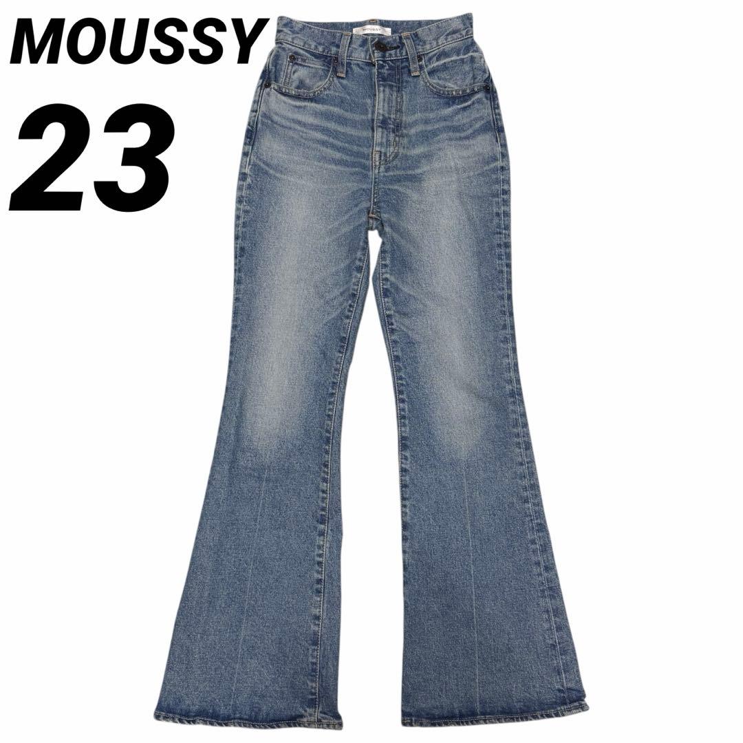 人気✨】MOUSSY MVS FLARE フレアデニム ライトブルー 23 - メルカリ