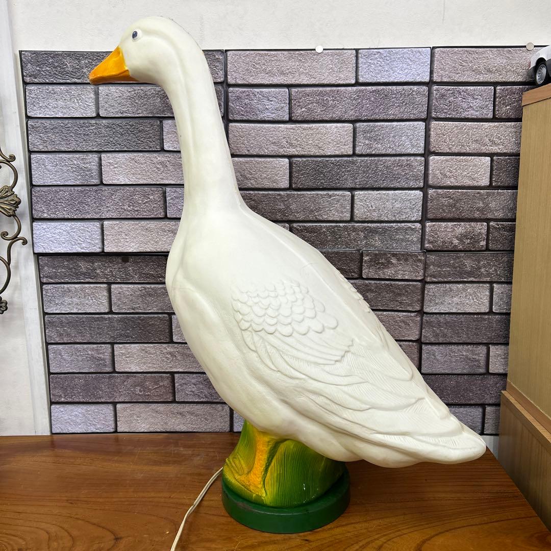 昭和レトロ アンティーク アヒルライト アヒルランプ プラスチック製