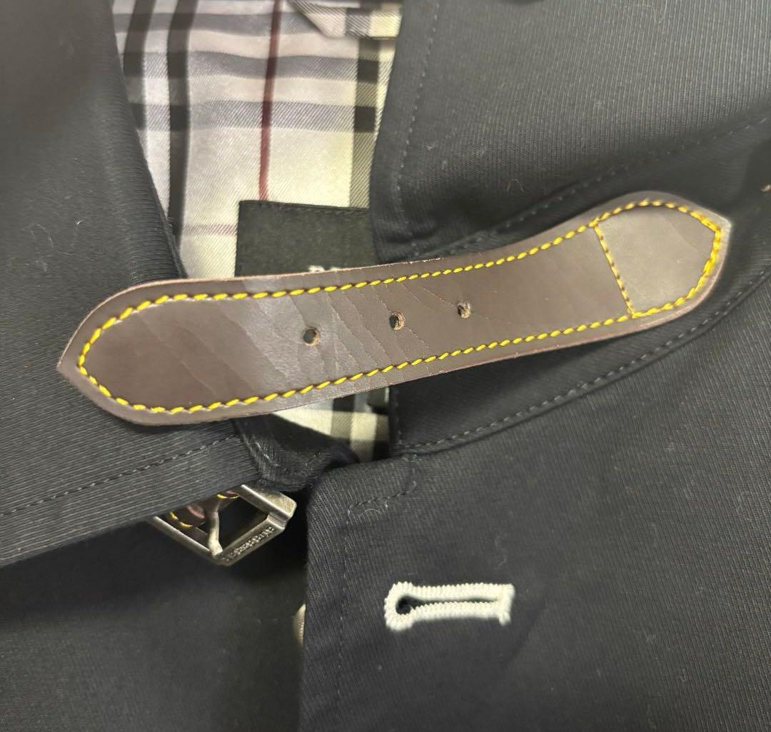 【バーバリーブラックレーベル】マリンコート 銀ボタン ホースロゴ《M》