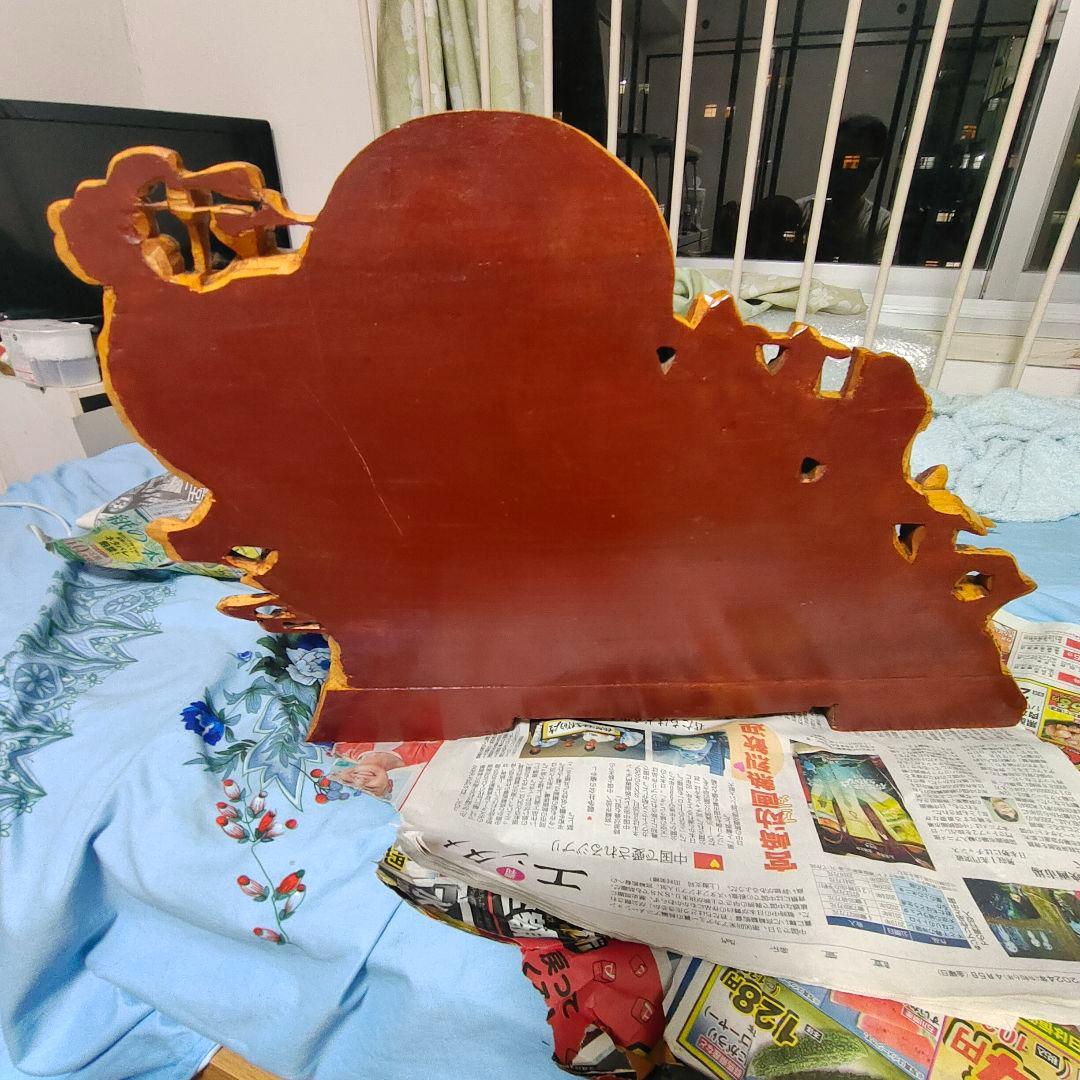 中国神話テーマ 木製彫刻 大きめ - メルカリ