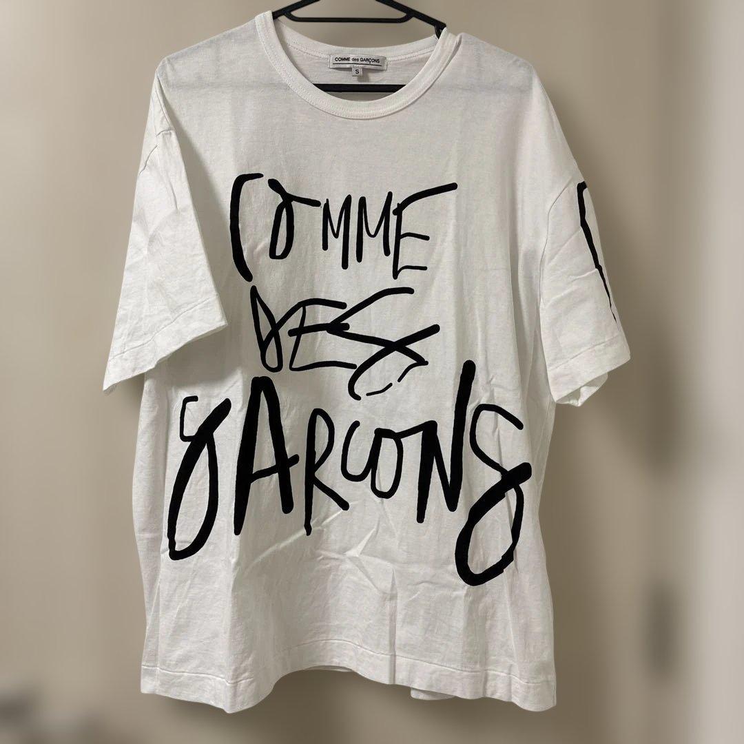 店舗限定 COMME des GARÇONS Tシャツ S オーバーサイズ コムデギャルソンCDG オーバーサイズTシャツ-クラシック ロゴ -2022SS