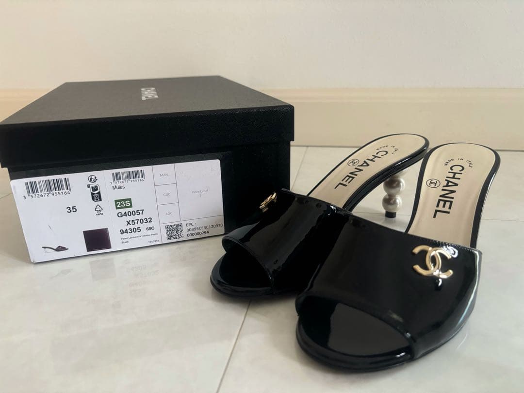 シャネル ミュールサンダル 新作CHANELサンダル ミュール 7.5cm シャネル入手困難☆直営店 (CHANEL