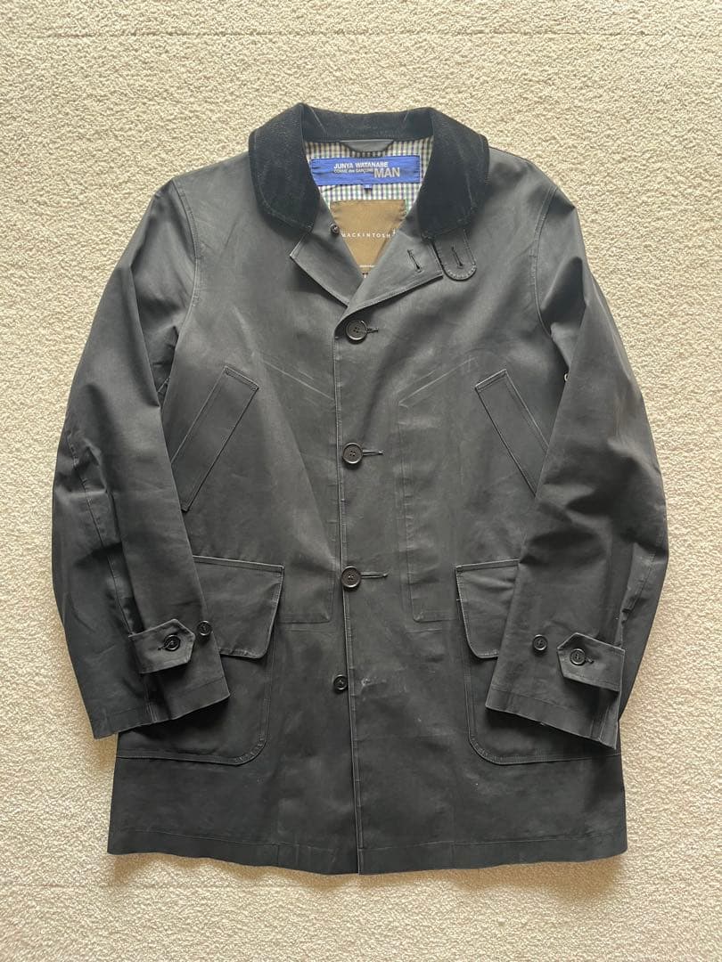 JUNYA WATANABE × MACKINTOSH ゴム引きコート ブラック - メルカリ