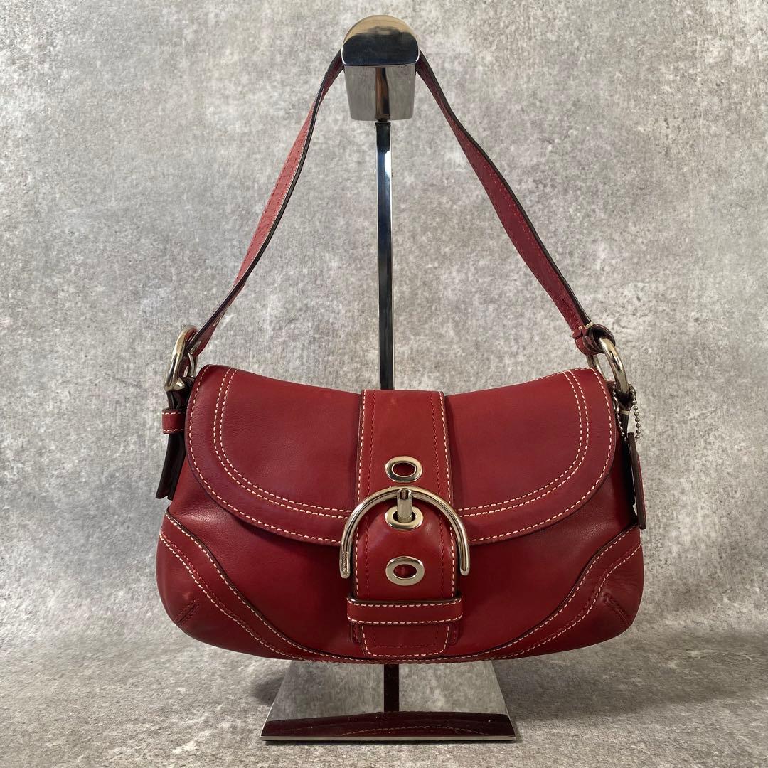 バッグ Coach Soho RED Signature Shoulder Bag COACH Originals Signature Jacquard Soho Shoulder Bag - Macy's