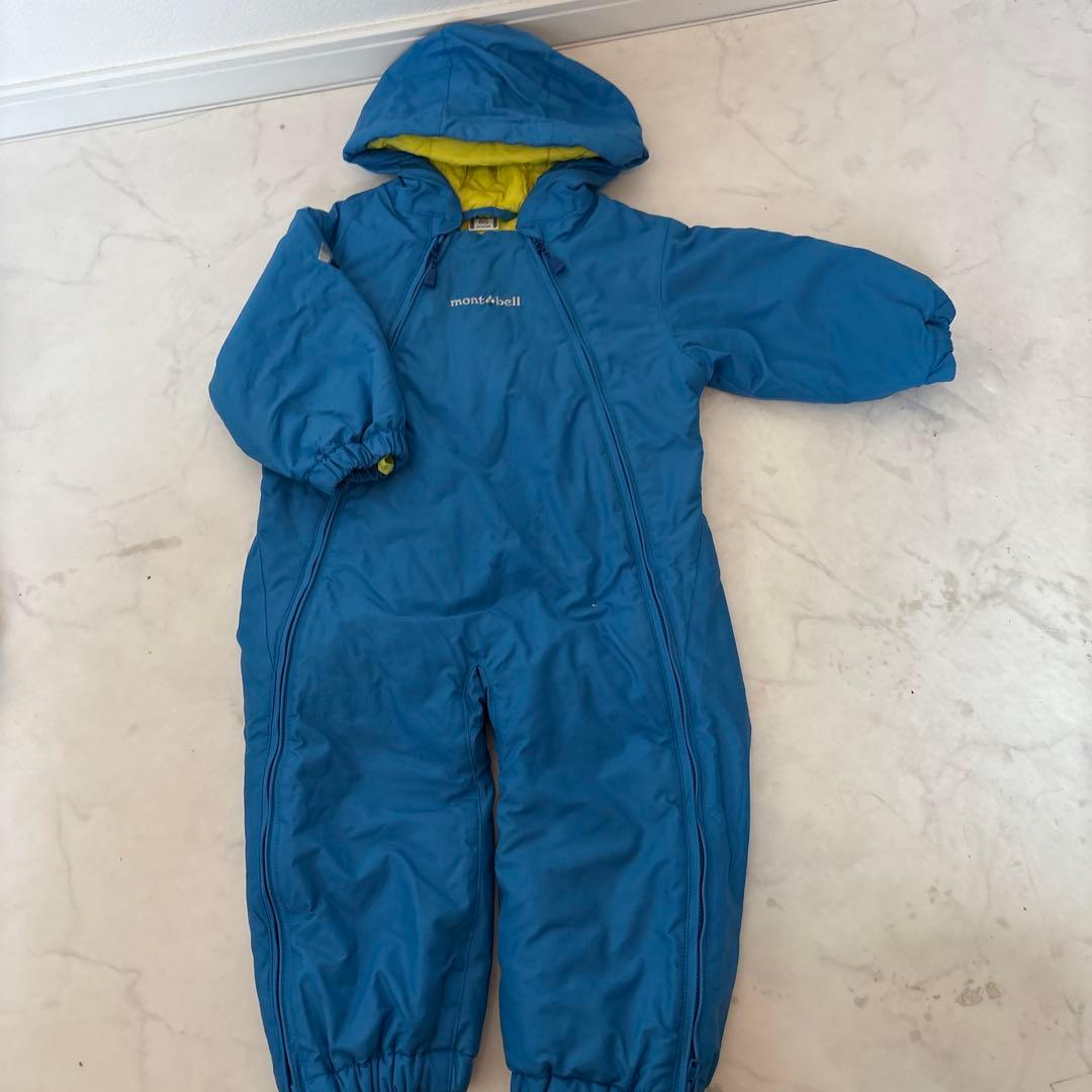 80 モンベル ベビー スキーウェア パウダーカバーオール スノーウェア