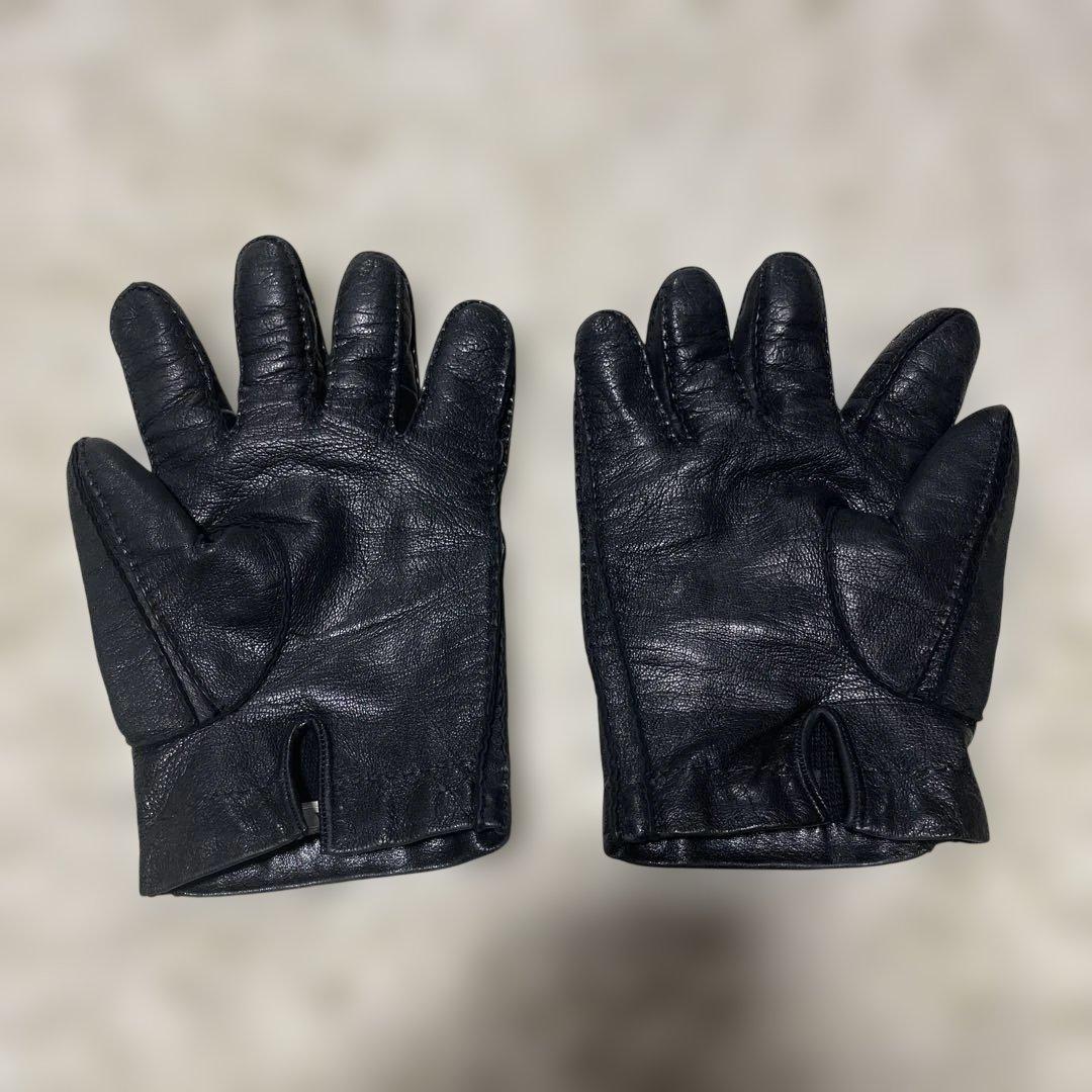 archive 】PRADA カシミヤ100% ラムレザーグローブ 手袋