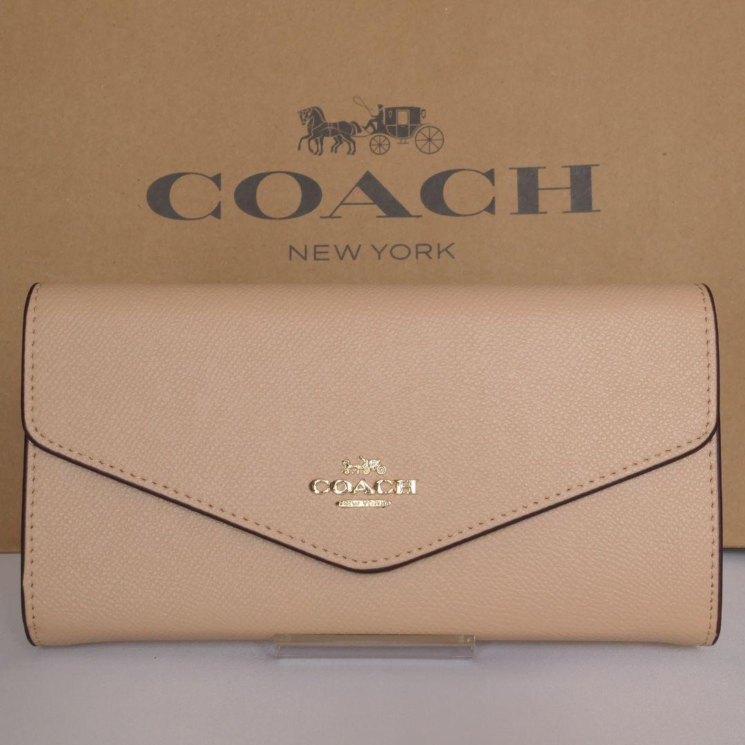 コーチ COACH 長財布 エンベロープ ウォレットシグネチャー キャンバス