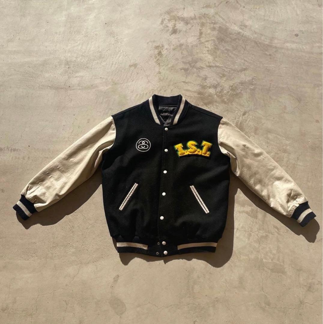 専用OLDSTUSSY/タグ欠損ISTバーシティージャケットスタジャン 専用OLDSTUSSY/タグ欠損ISTバーシティージャケットスタジャン - メルカリ