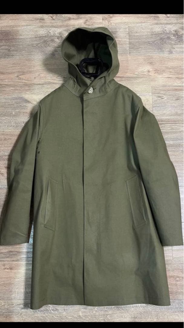 マッキントッシュ　ゴム引き　フーデッドコート　カーキ クリストン モッズ Mackintosh（マッキントッシュ） モッズコート コート 「別注