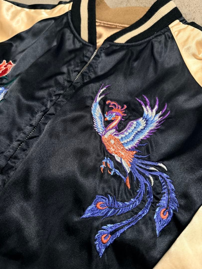 美品 日本製 2面用 hoshihime 芸者 限定 スカジャン vintage 美品 2面