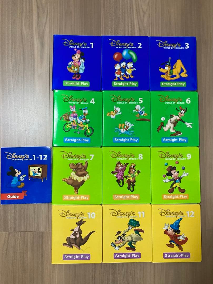 DWE ディズニーの英語教材　Straight-Play DVDセット DWE ディズニー英語システム ストレートプレイ DVD 全12巻セット