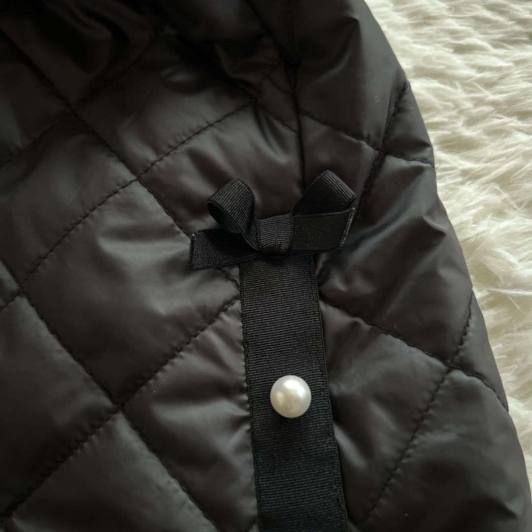 未使用に近い】M'S GRACY エムズグレイシー キルティングジレ 黒 38