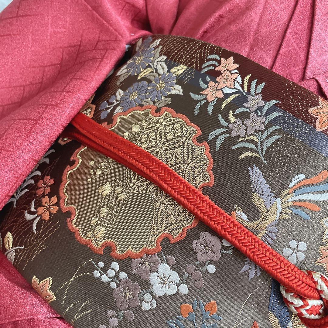 訪問着 フルセット 桧垣地紋 花丸紋 艶やか 着物 付け下げ I6 - メルカリ