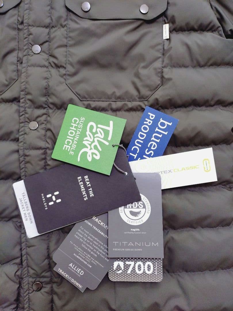 美品】HAGLOFS TALLBERG DOWN JACKET 軽量ジャケット - メルカリ