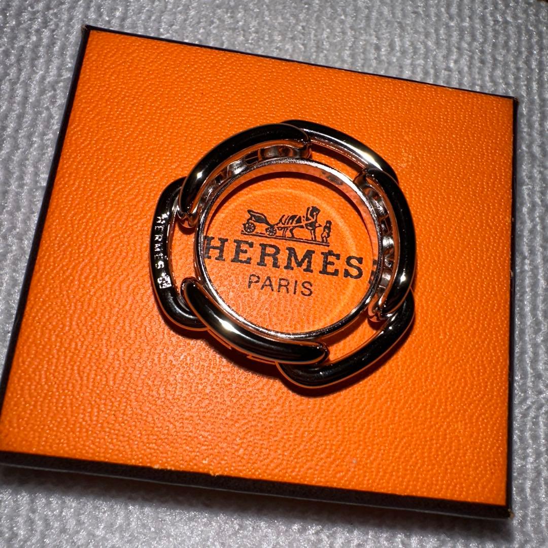 L*i様 HERMES シェーヌダンクル　スカーフリング　(シルバー) 楽天市場】HERMES エルメス シェーヌダンクル スカーフリング シルバー