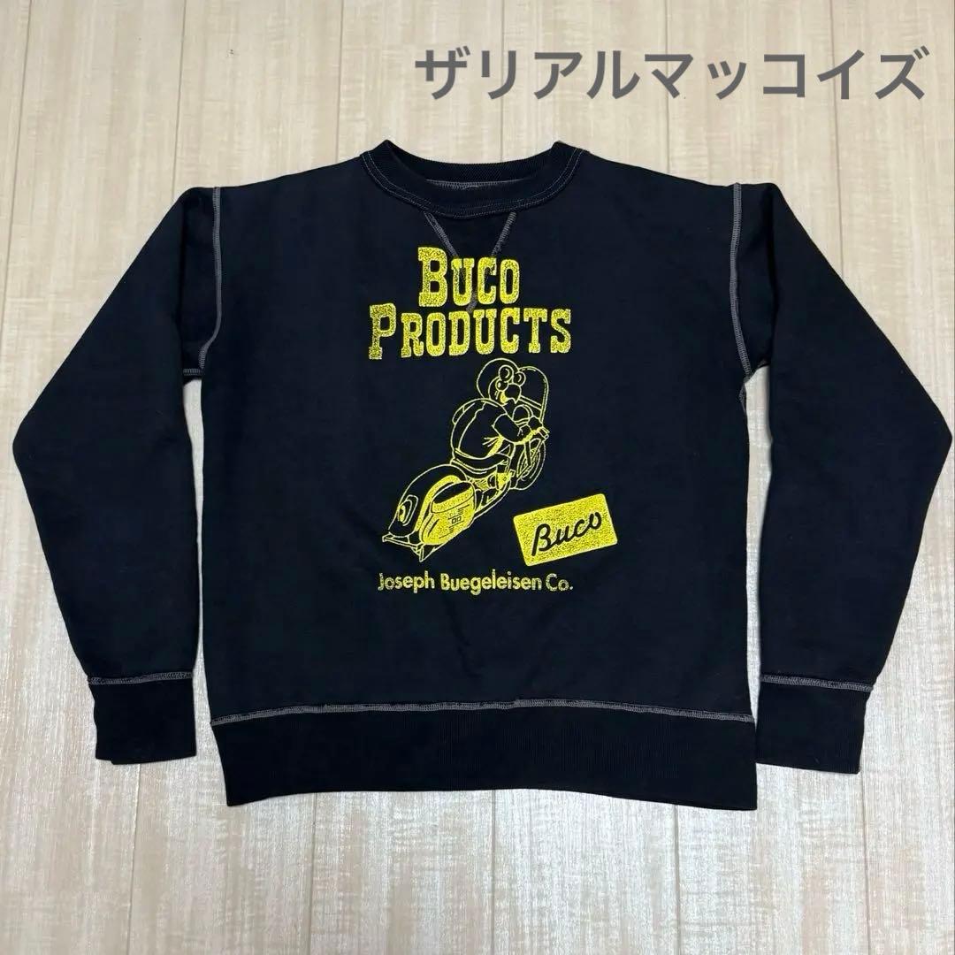 旧タグ ザリアルマッコイズ(BUCO)モーターサイクル スウェットシャツM