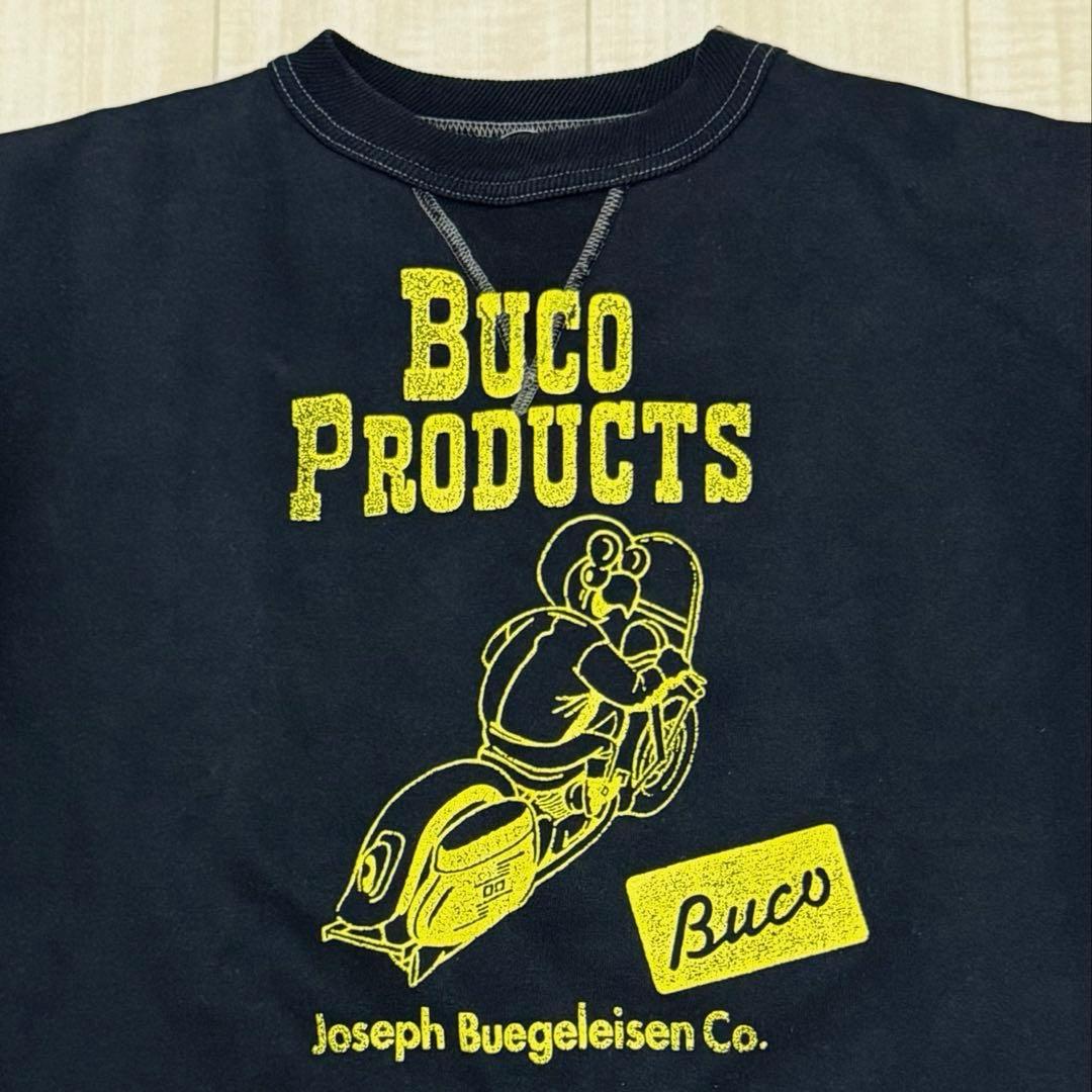 旧タグ ザリアルマッコイズ(BUCO)モーターサイクル スウェットシャツM