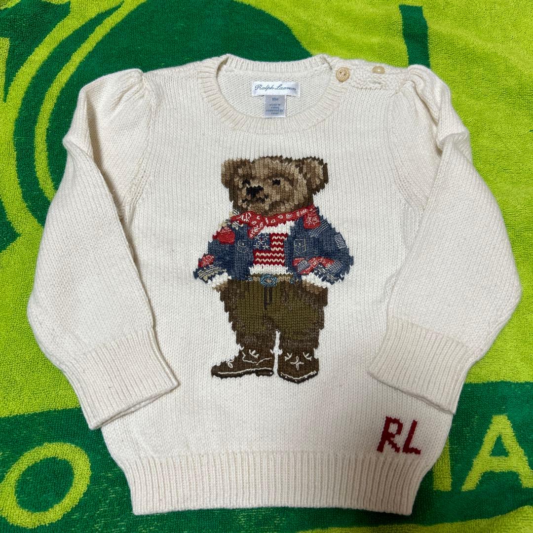 POLO Ralph Lauren クマ刺繍セーター ニット ラルフローレン - メルカリ