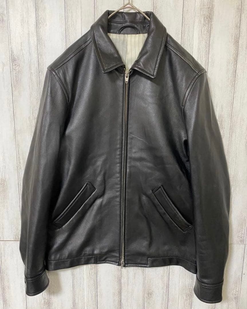 adam et rope レザージャケット 羊革 シープルスキン ジップ - メルカリ