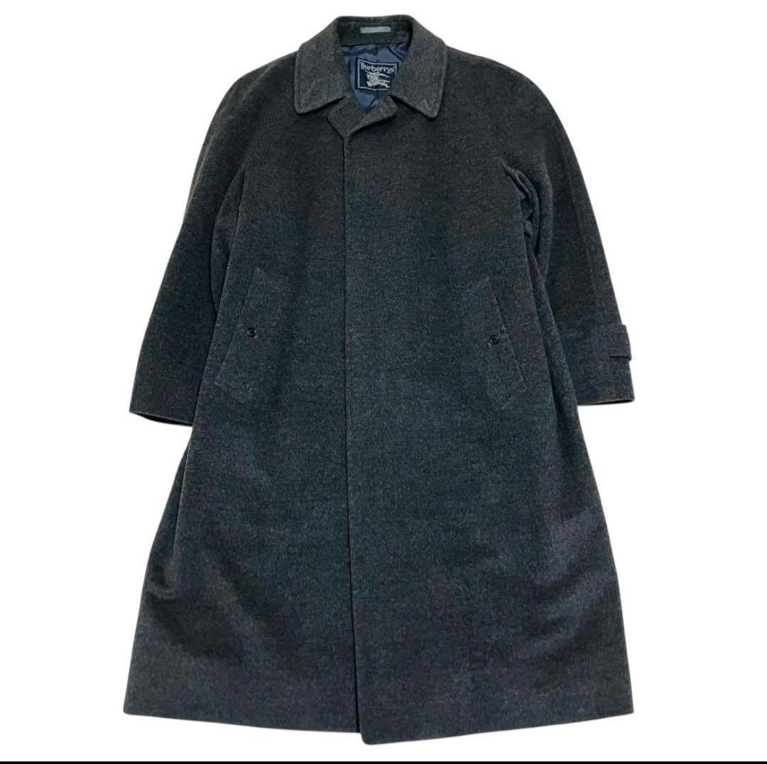 極美品✨希少 XL バーバリー ステンカラーコート カシミヤ混 ロング