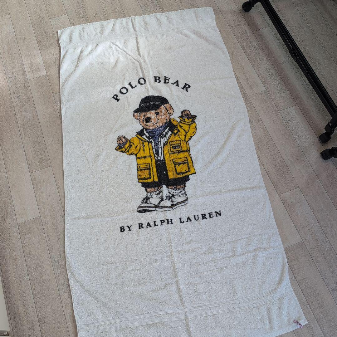 ラルフローレン ポロベアビーチタオル クリーニング済 - メルカリ