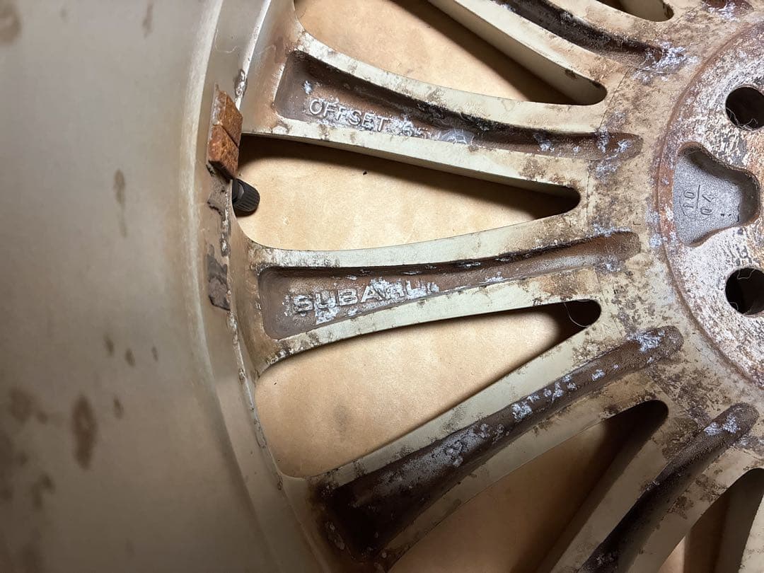 ①レガシィ 純正ホイール 18 7.5J+55 5穴 PCD100 BR9 BM