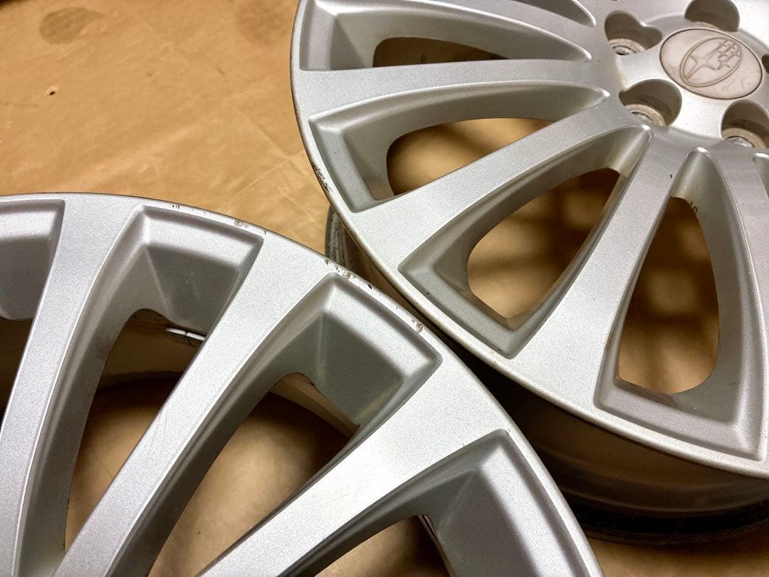 ①レガシィ 純正ホイール 18 7.5J+55 5穴 PCD100 BR9 BM